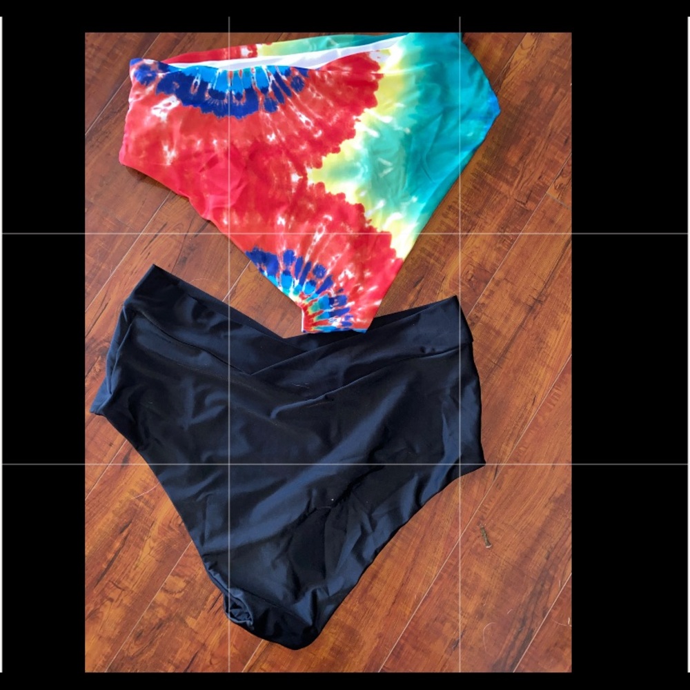 SHEIN high-waisted bikini bottoms 1X